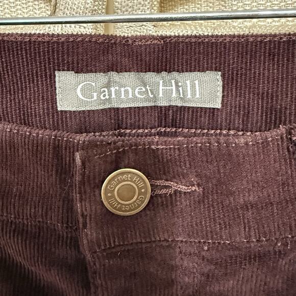 Garnet Hill Skinny Corduroy Jeans Women’s 8 Wine Brown Stretch 5 Pocket Pants - Picture 6 of 10